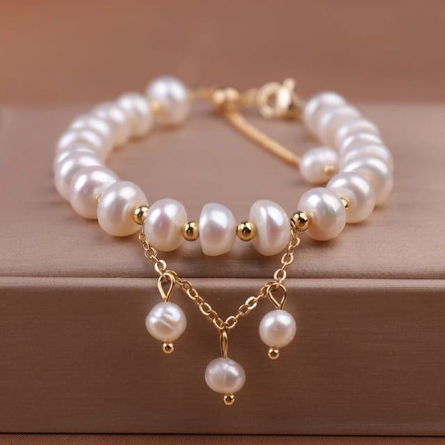 Elegant Pearl Beaded Bracelet