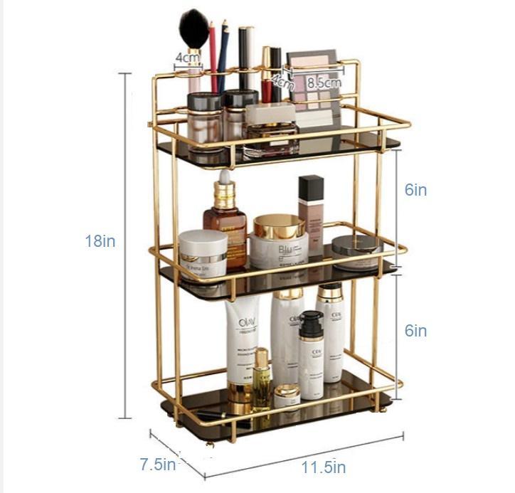 3-Layer Makeup Organizer Rack