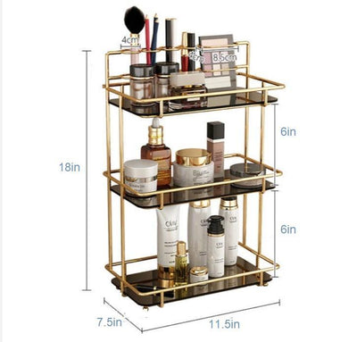 3-Layer Makeup Organizer Rack