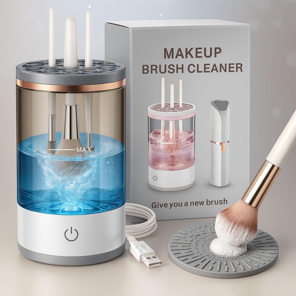 Reusable Automatic Makeup Brush Cleaner & Dryer
