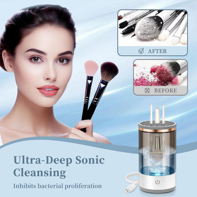 Reusable Automatic Makeup Brush Cleaner & Dryer