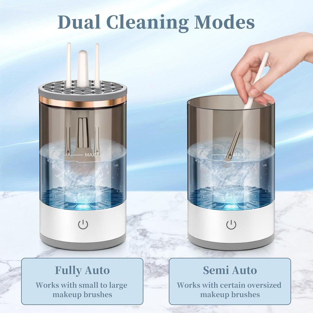 Reusable Automatic Makeup Brush Cleaner & Dryer
