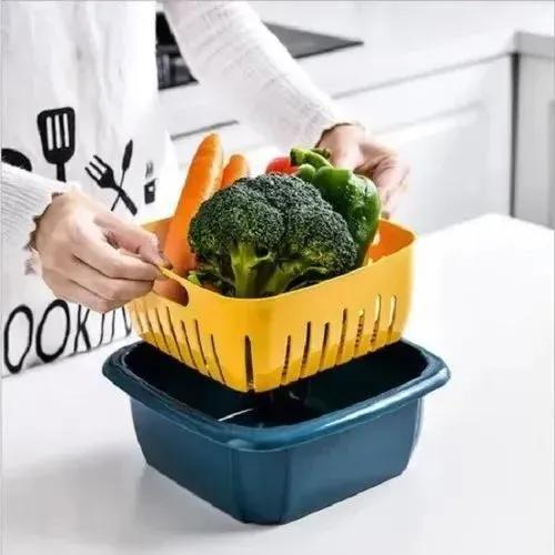 Drain Storage Basket with Lid