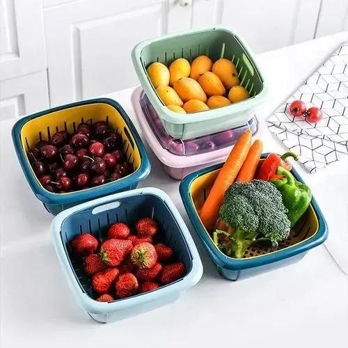 Drain Storage Basket with Lid
