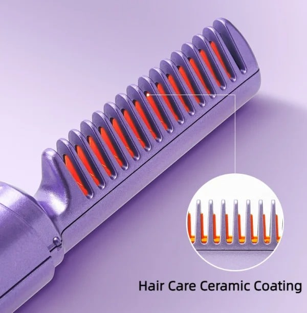 Portable Cordless Hair Straightener Brush