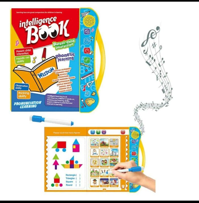 Intelligence Study Book for Kids | Interactive Educational Learning Toy with Sounds