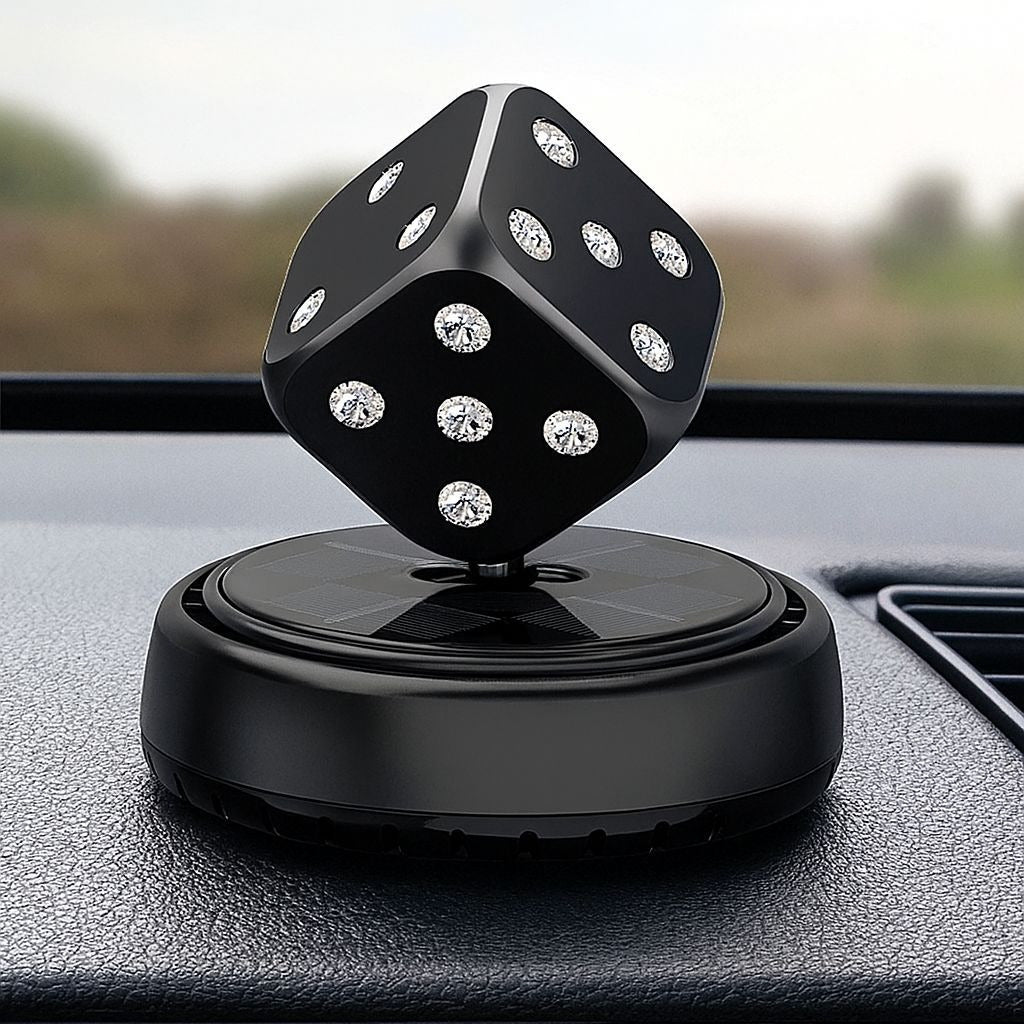 Dice-Shaped Car Dashboard Solar Freshener